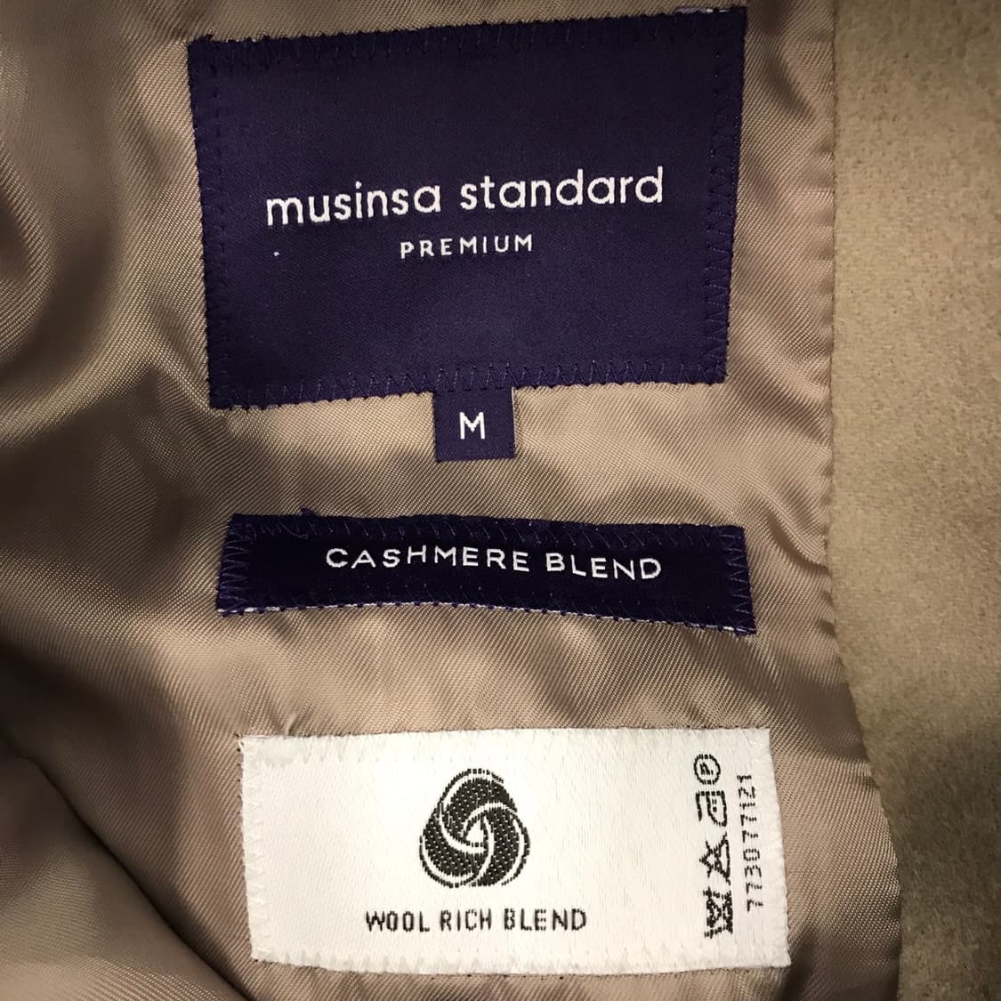 무신사스탠다드 프리미엄 캐시미어 코트 [남성M] 상품이미지5