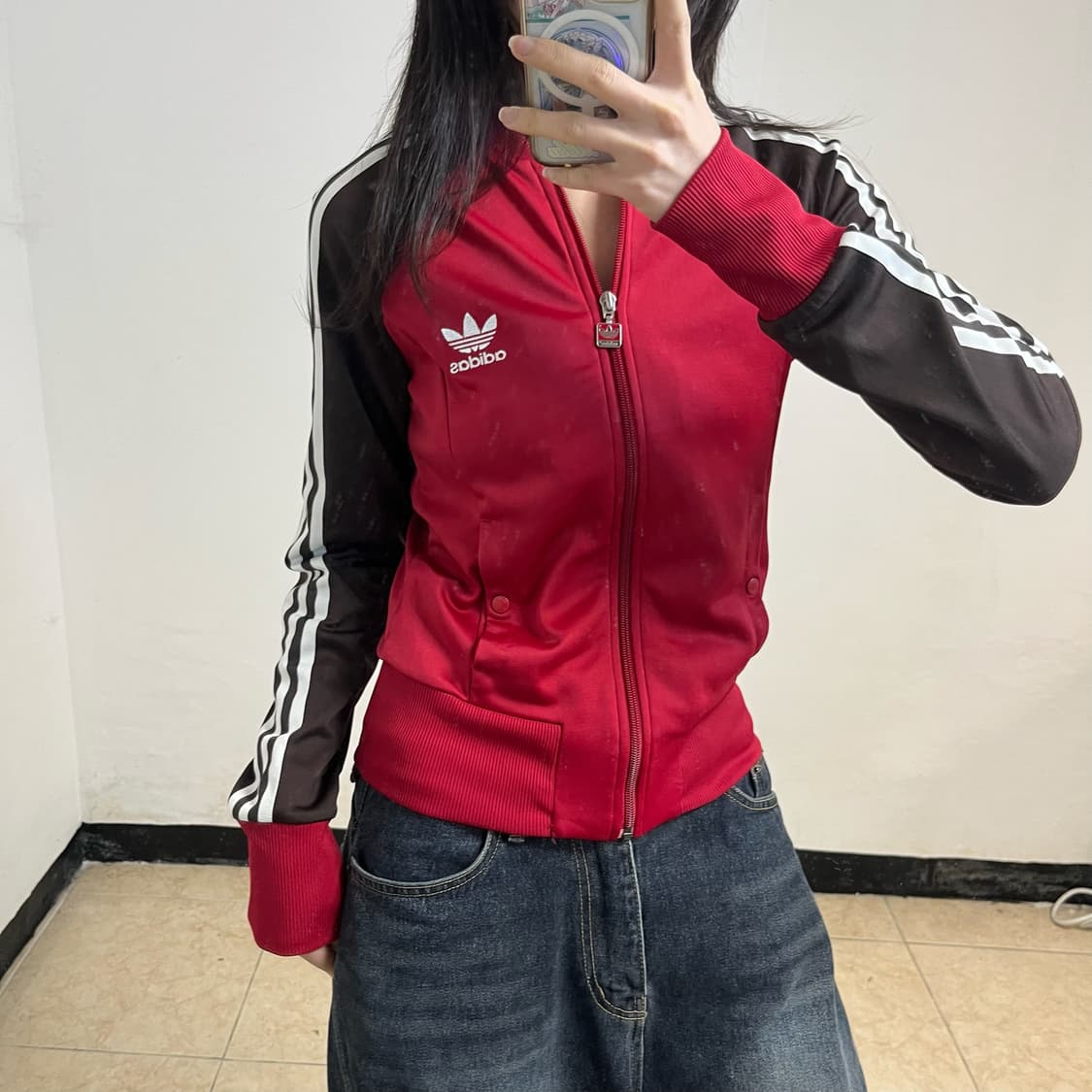 Adidas supergirl red choco jersey 상품이미지3