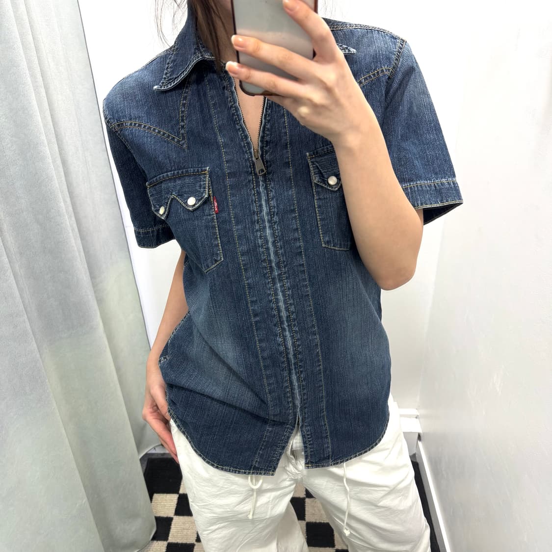 리바이스 레드탭 데님 반팔셔츠  상품이미지2