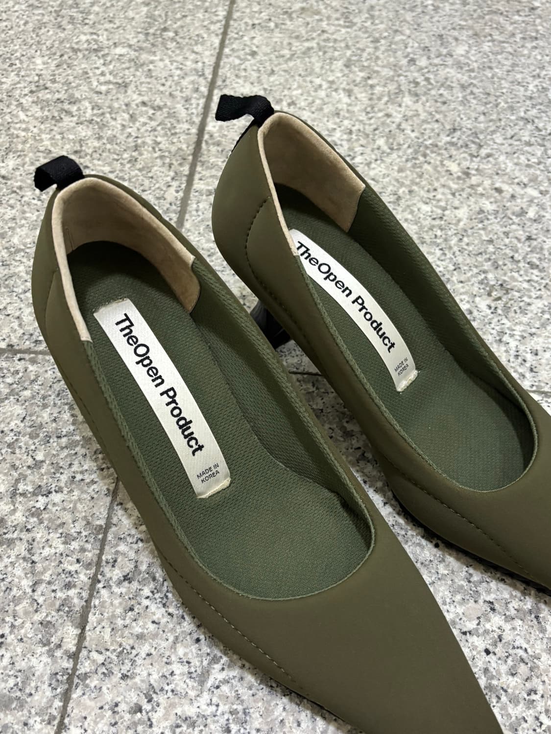더오픈프로덕트 올리브 펌프스 힐 250 (새상품) 상품이미지3