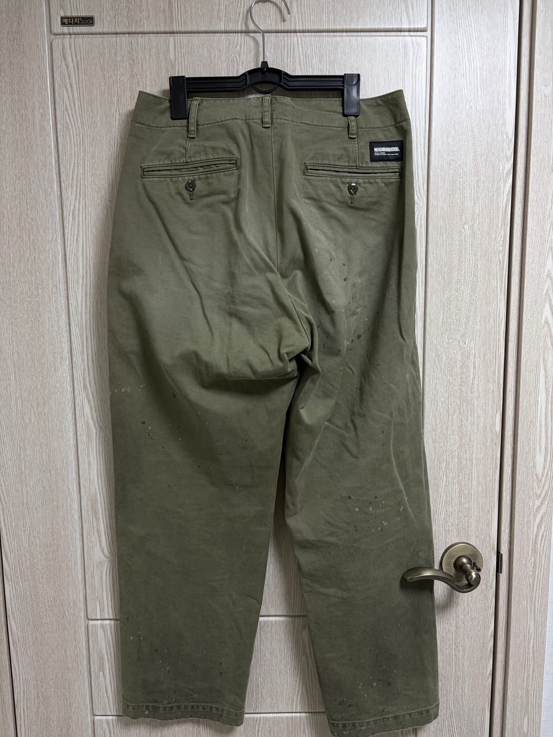 네이버후드 23aw Savage 치노 올리브 M 상품이미지6