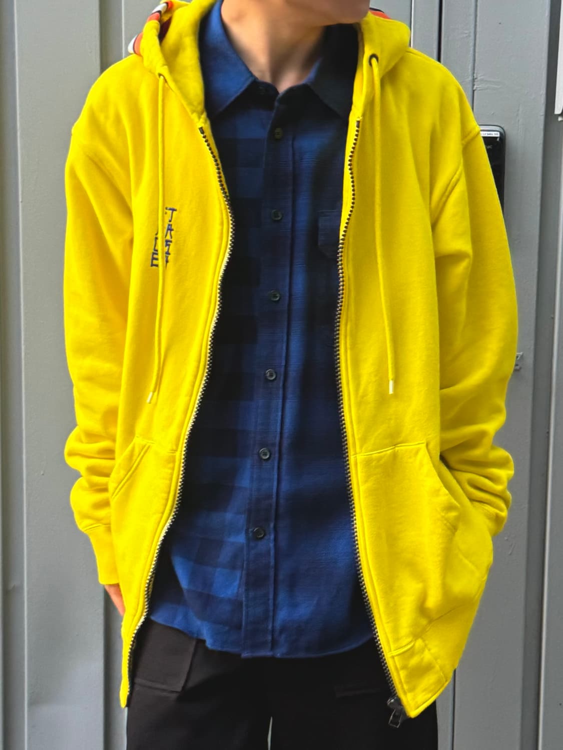 파세타즘 후드집업 (yellow) 상품이미지3