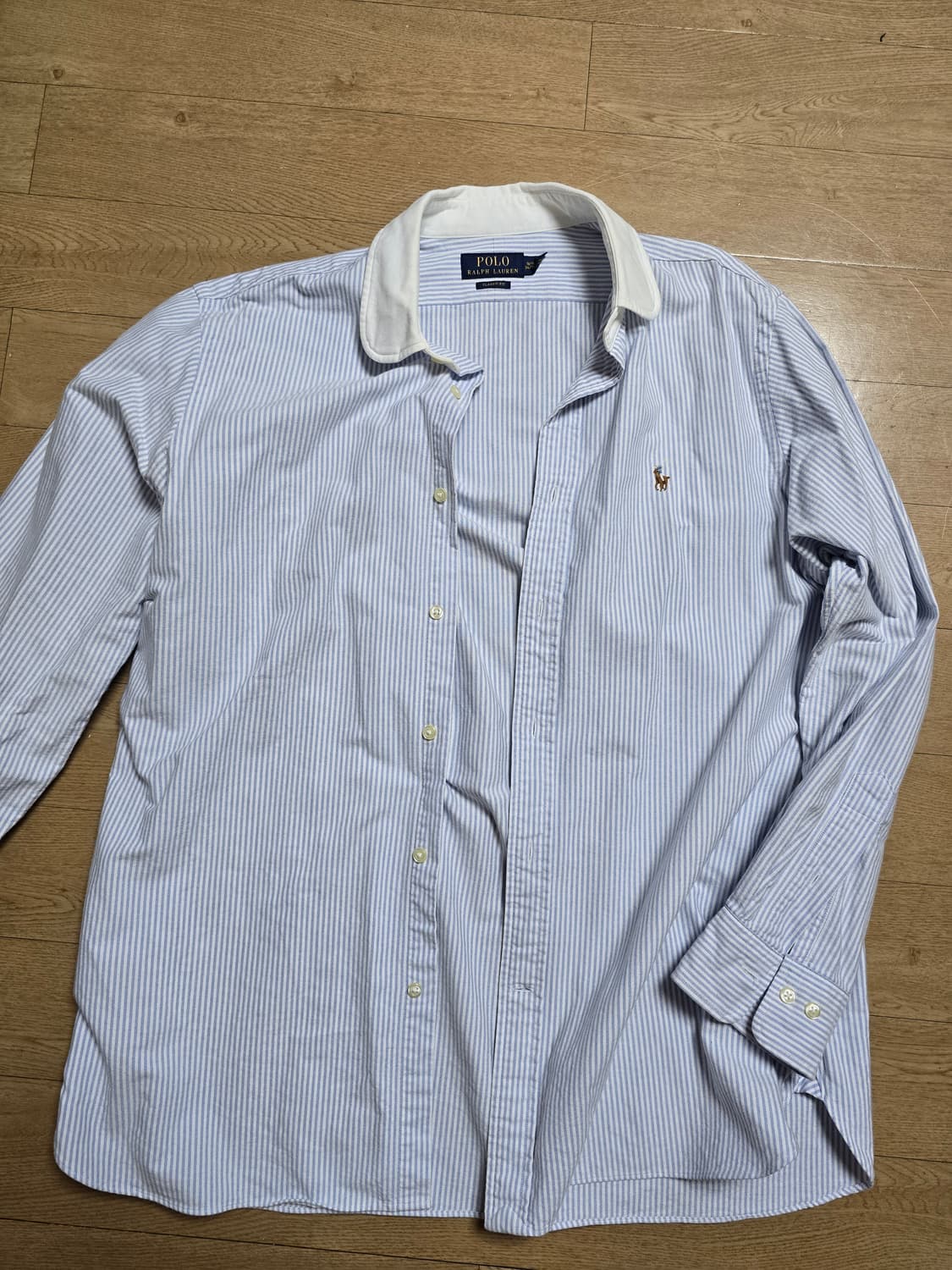 폴로 스트라이프 라운드카라 옥스포드셔츠 xl 상품이미지1