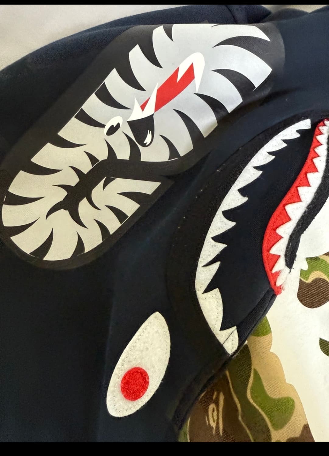 정품 베이프X퓨마 샤크후드 집업 한정판 상품이미지2