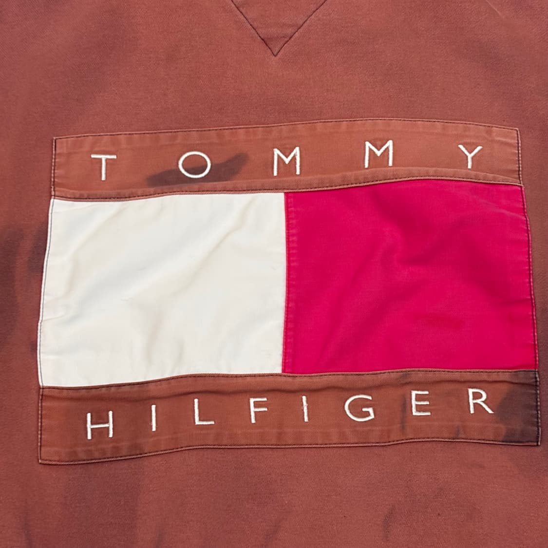 90s 미국 빈티지 타미힐피거 빅로고 후드티 상품이미지4