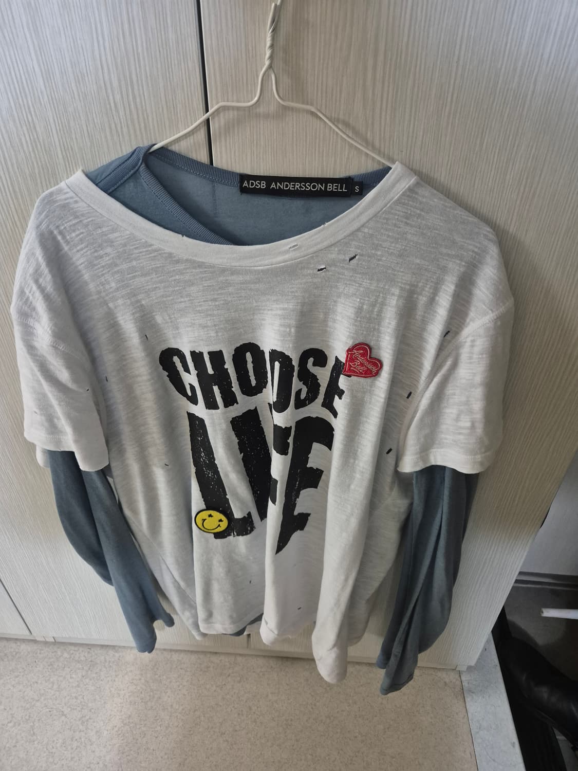 앤더슨벨 choose life 티셔츠 상품이미지1