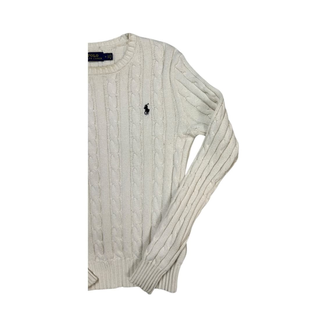 (M) 폴로 랄프로렌 아이보리 케이블 니트 스웨터 TK-005 상품이미지2