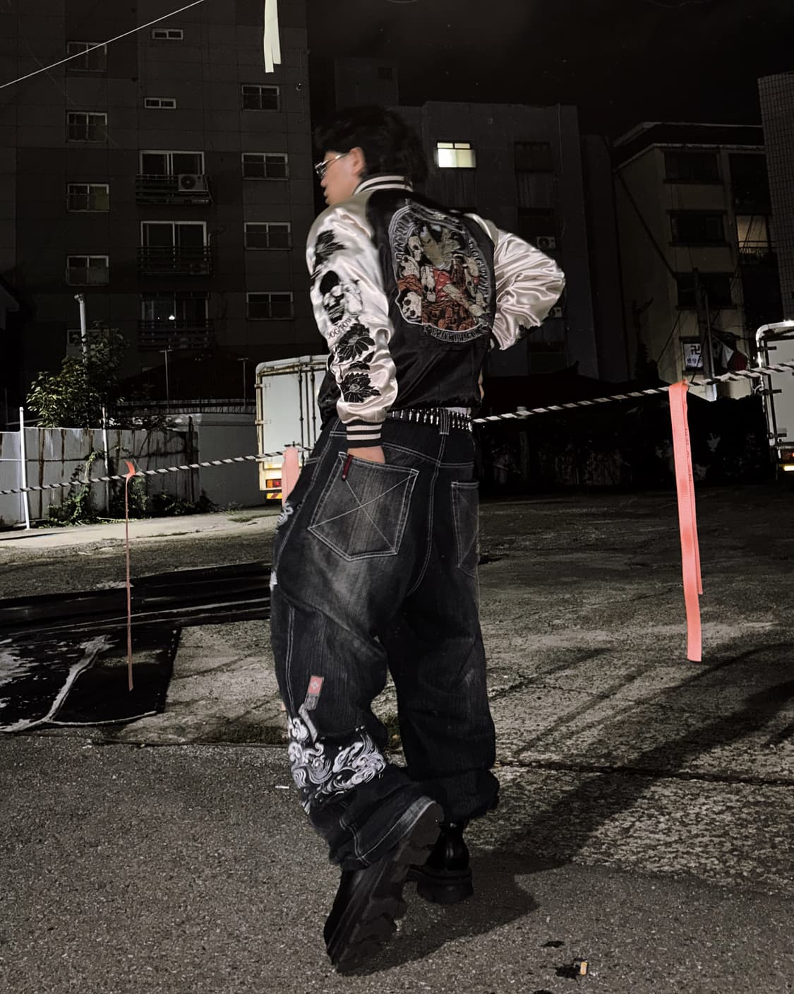 [DOG TOWN] 도그타운 오리엔탈 잉어 자수 올드스쿨 워싱 데님팬츠 상품이미지6