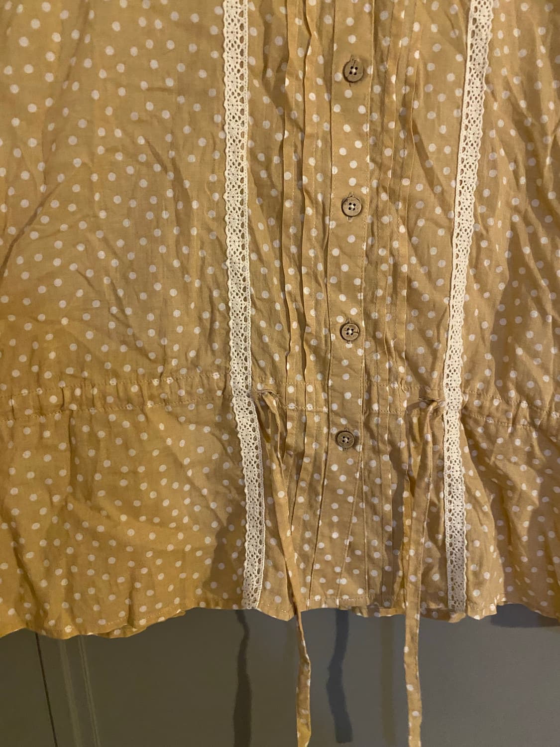 빈티지 모리걸 메이플필 더트 살구 블라우스 상품이미지2