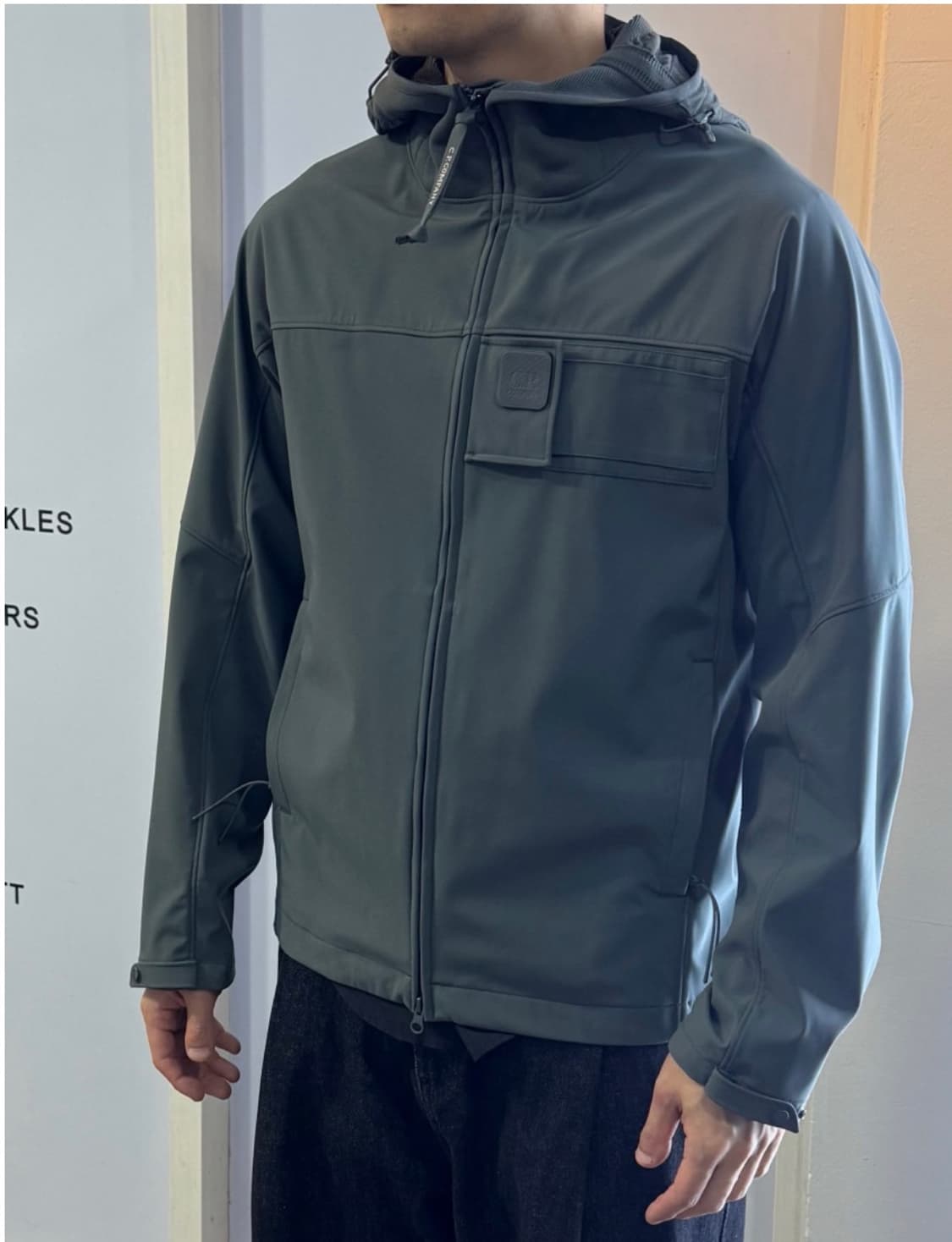 [새상품]씨피컴퍼니 CP컴퍼니 메트로폴리스 로고 자켓 차콜 상품이미지7