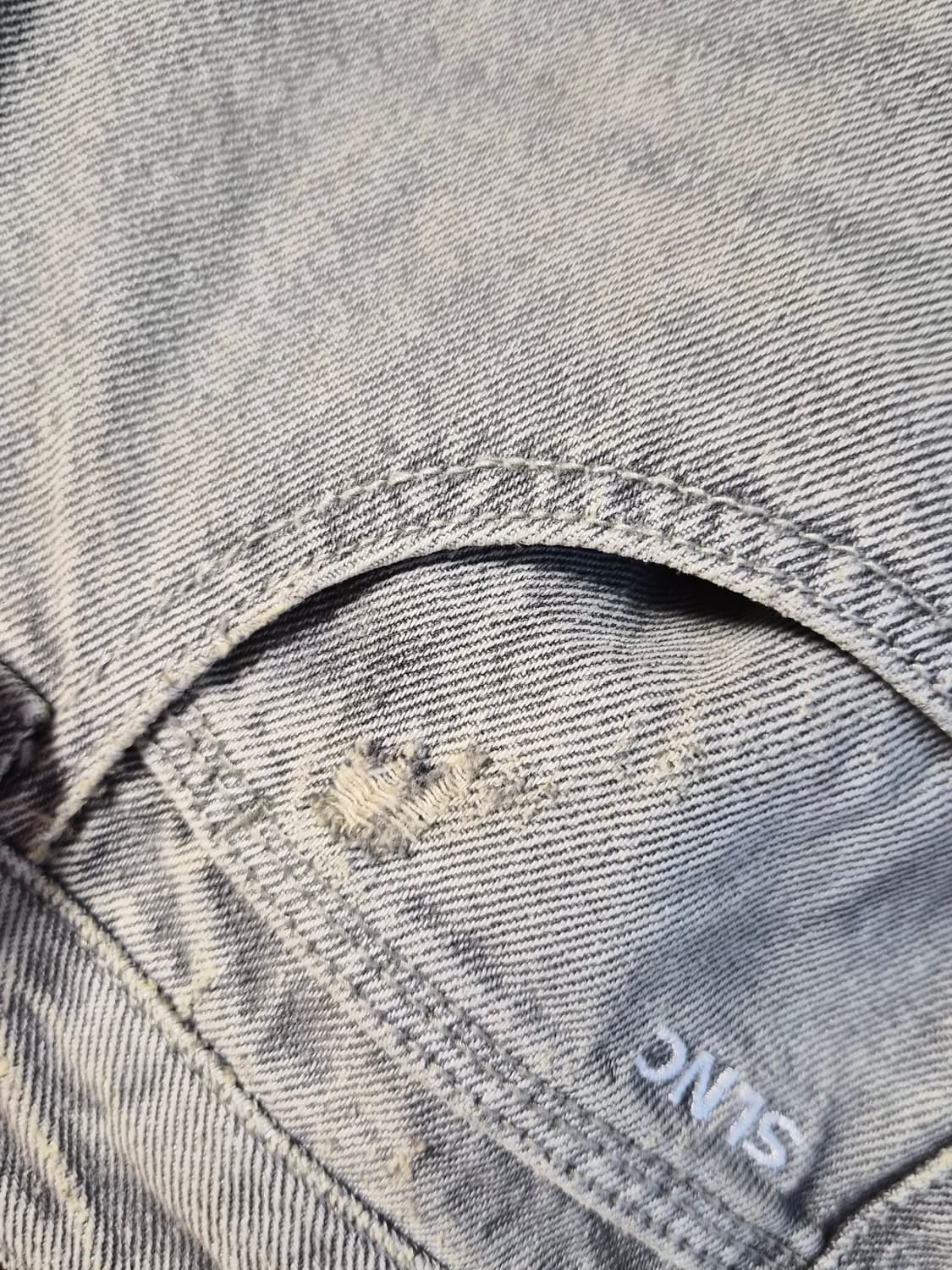 인사일런스 와이드 진 GREY BEIGE L 상품이미지6