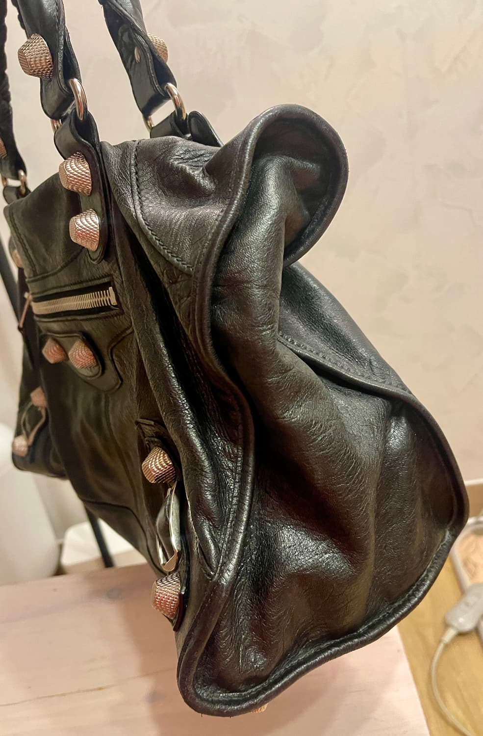 발렌시아가 Balenciaga자이언트 워크 백 블랙 상품이미지8