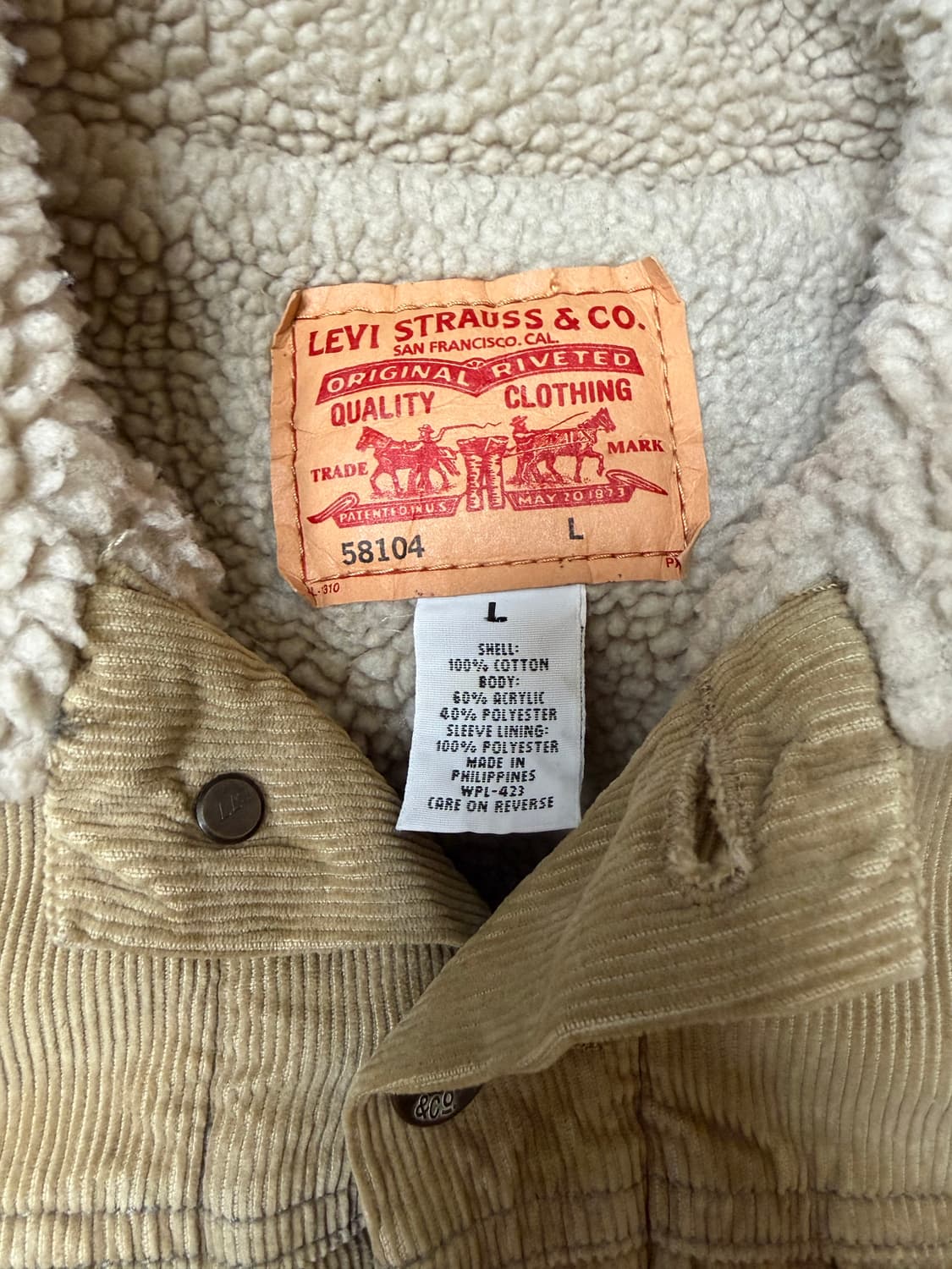 리바이스 쉐르파 트러커  베이지 판매합니다~ 상품이미지2