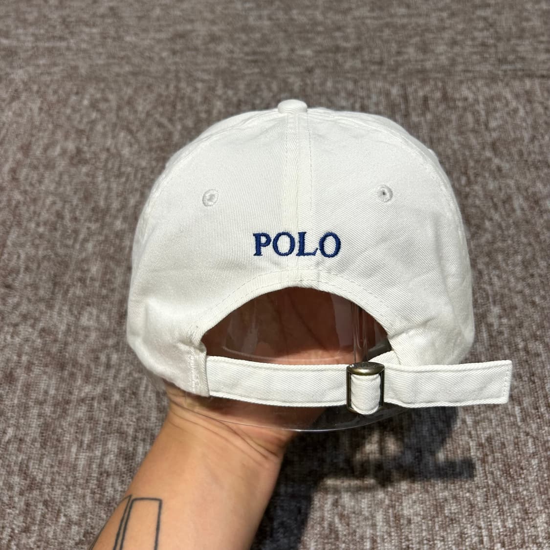 폴로 랄프로렌 화이트 볼캡 모자 상품이미지5