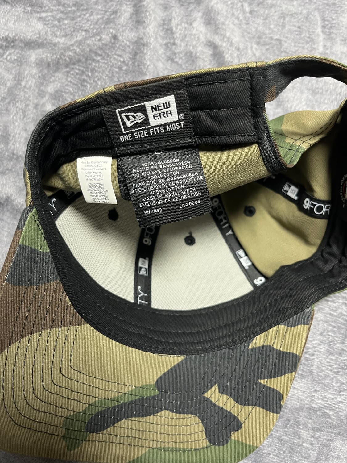 뉴에라 mlb 9forty 뉴욕 양키스 카모플라쥬 캡 모자 상품이미지5