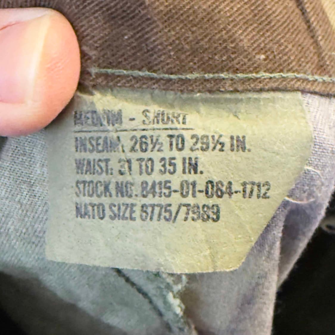 US Army BDU 카모 트라우저 팬츠 상품이미지5