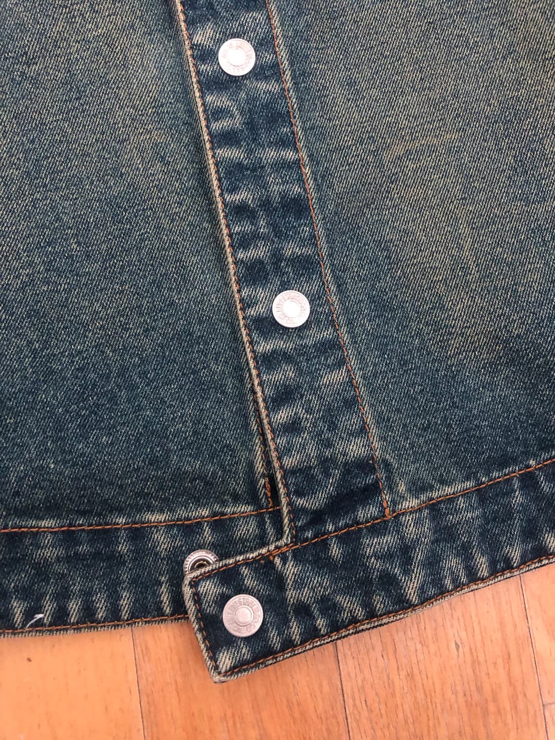 리바이스 엔지니어드진 빈티지 워싱 데님자켓 L 상품이미지5