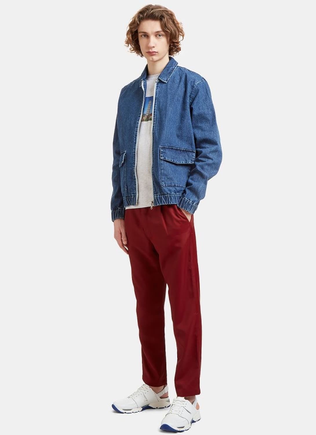 써네이 sunnei 데님 봄버 블루종 L (105) 상품이미지3