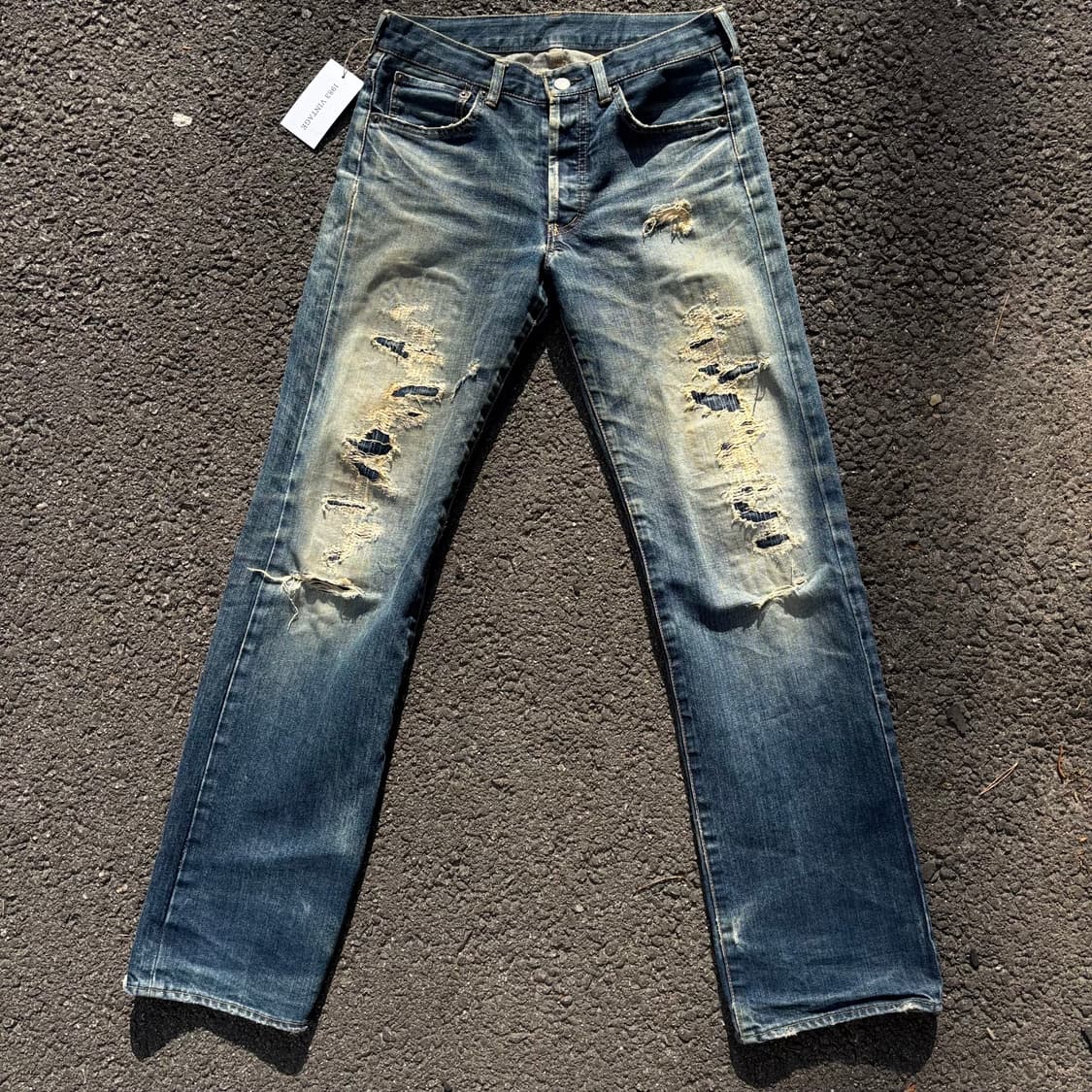 일본 타케오 키쿠치 리페어 데님 팬츠 상품이미지4