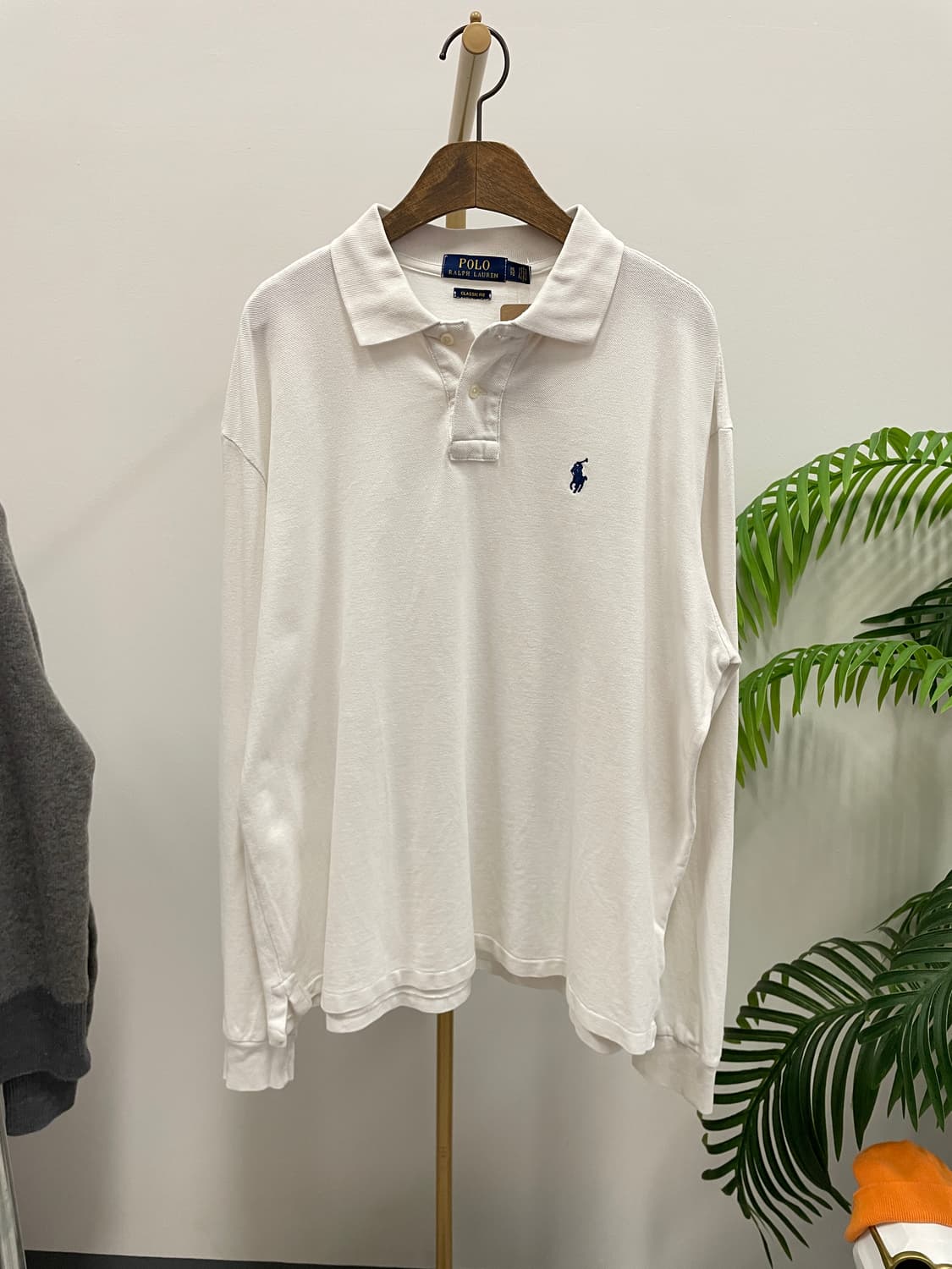 폴로랄프로랜 롱슬리브 화이트 티셔츠 상품이미지1