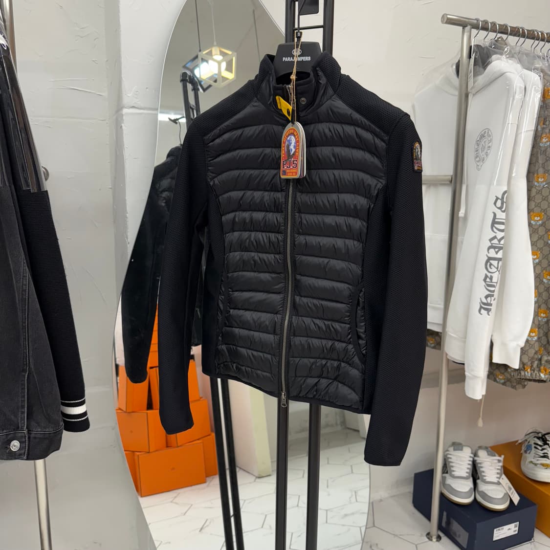 [S/풀구성] 파라점퍼스 경량패딩 블랙  상품이미지1