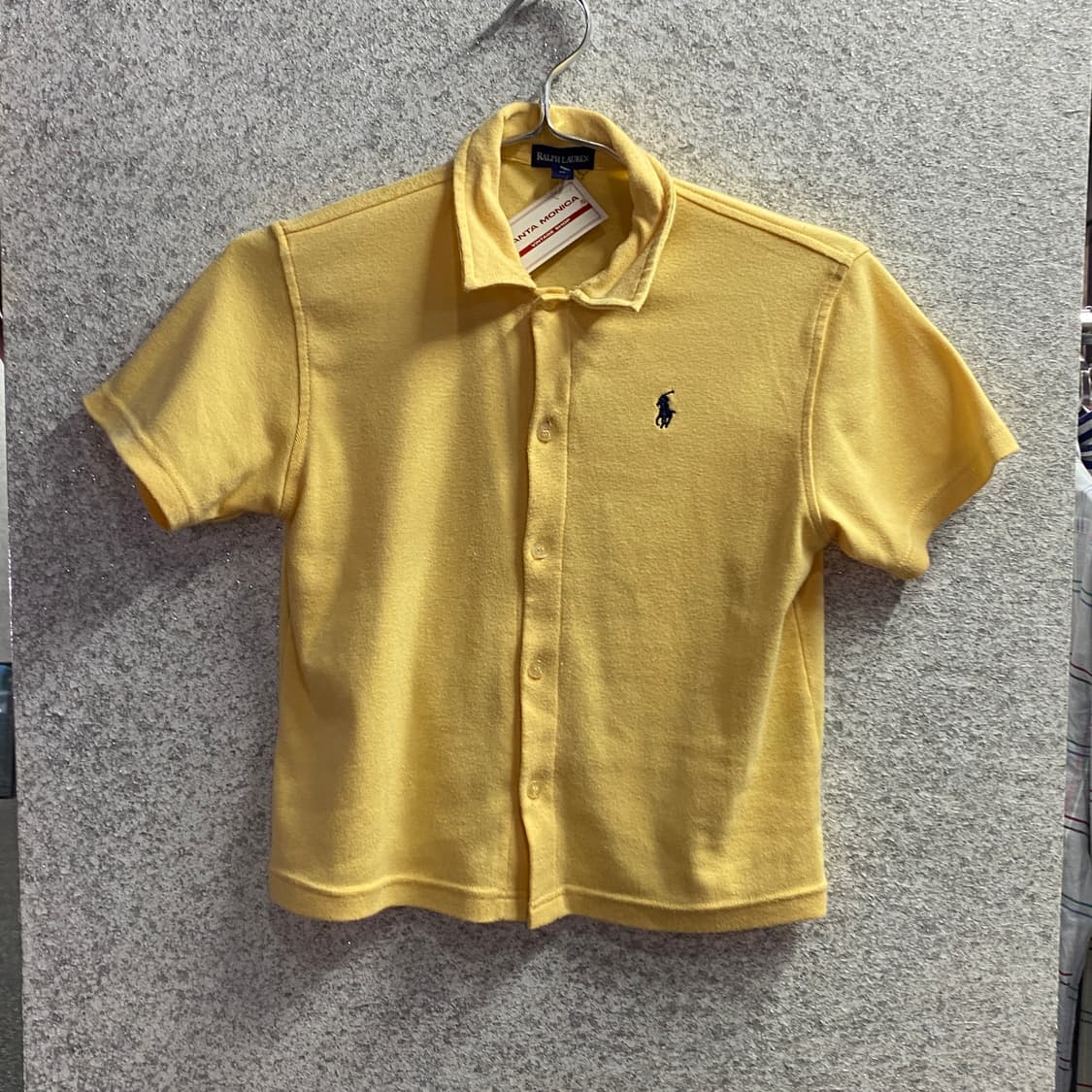 폴로 랄프로렌 옐로우 하프슬리브 가디건 B4677 상품이미지2