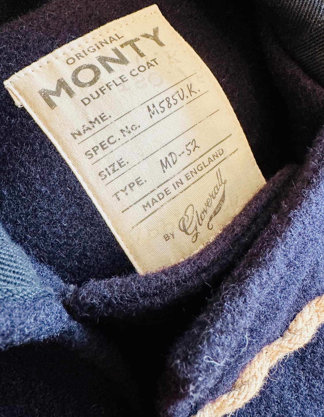 GLOVERALL 글로버올 오리지널 몬티 네이비 M사이즈 더플 코트 상품이미지4