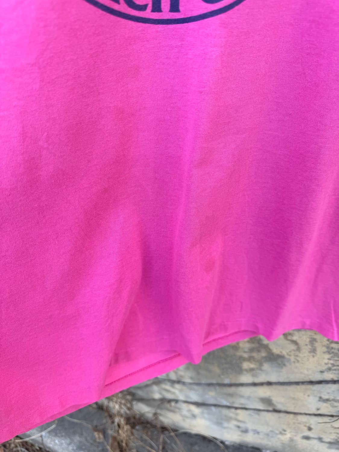 90s 헤인즈 빈티지 비치클럽 프린팅 싱글스티치 반팔 티셔츠 xl 상품이미지5