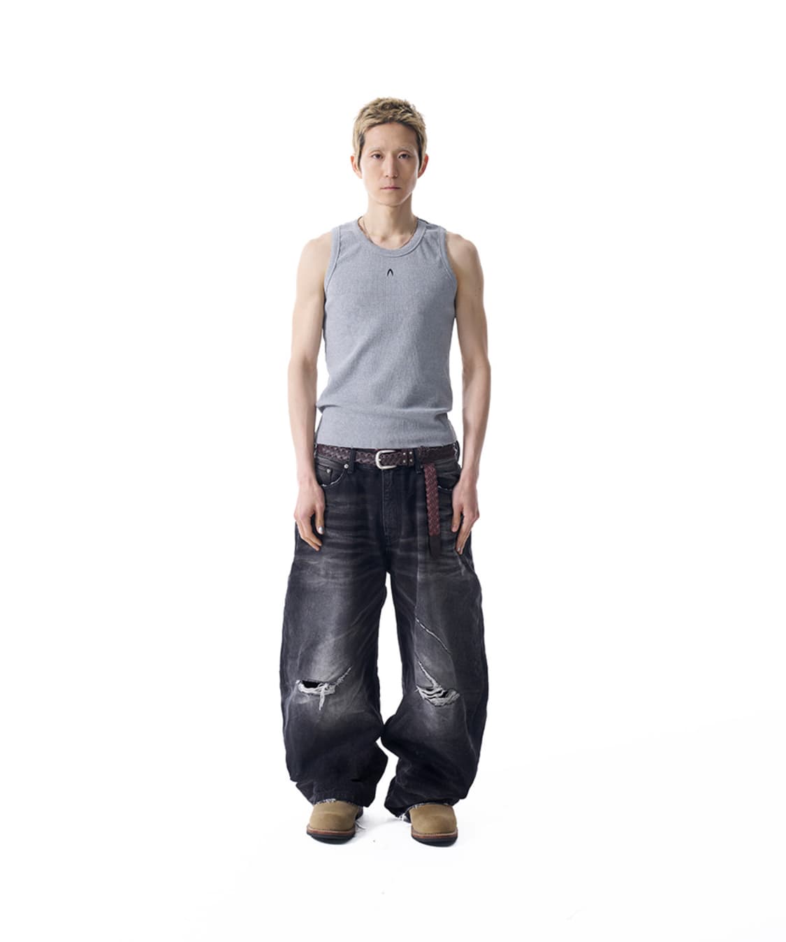 아캄 VTG Embo washed 데님 팬츠 상품이미지1