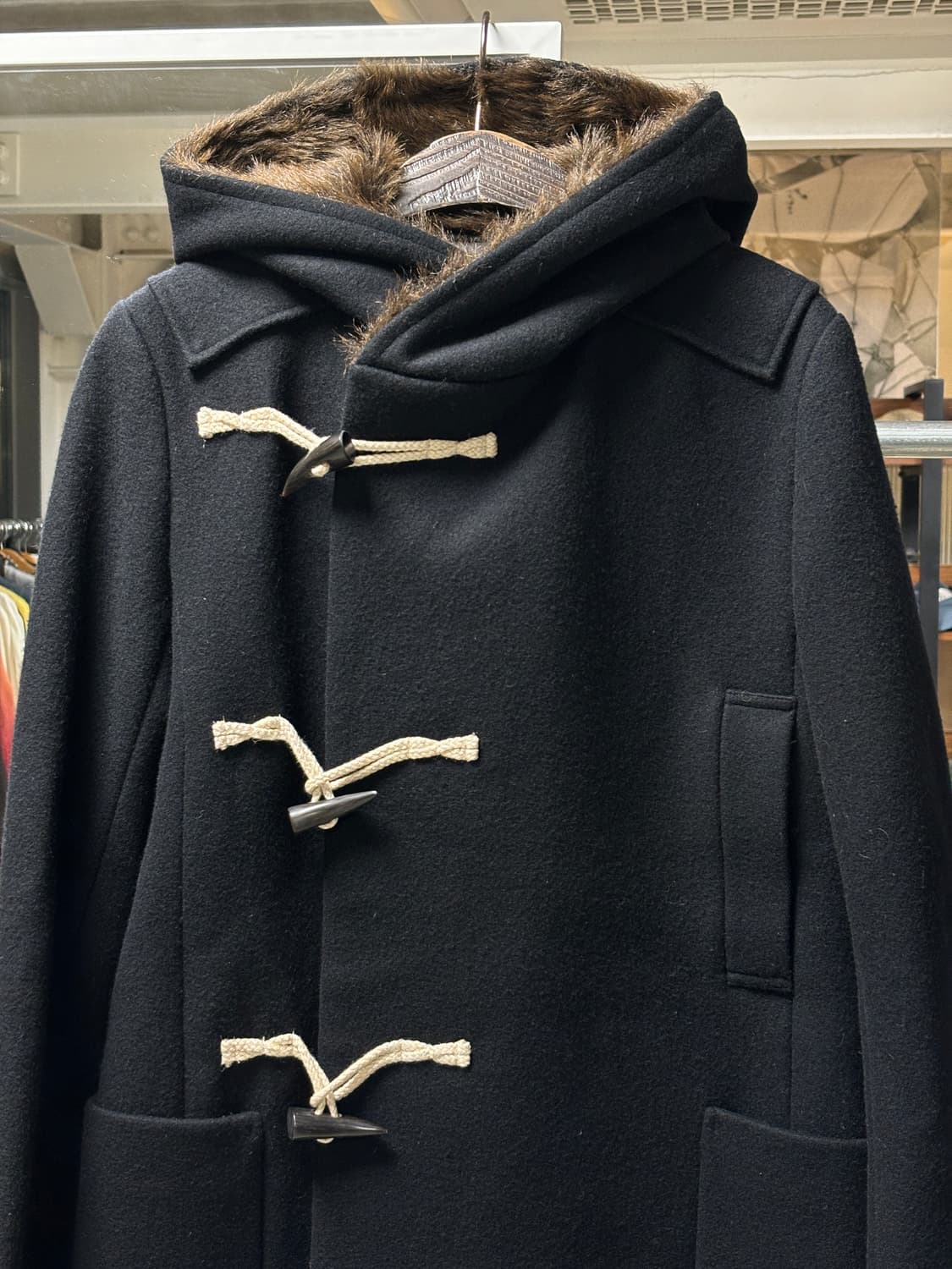 스나오 쿠와하라 퍼후드 더플 코트 상품이미지2