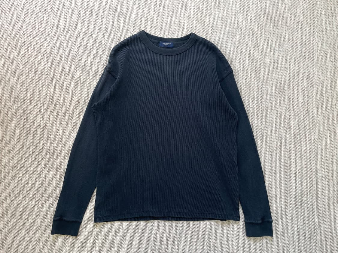 빈티지 back number 헨리넥 와플 긴팔티셔츠  상품이미지1