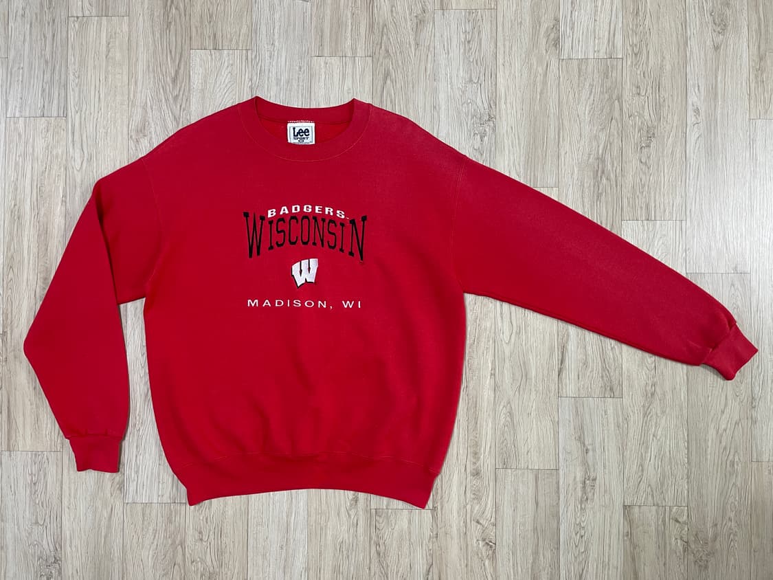 100~105) 80s Lee 미대학 위스콘신 맨투맨(RRL&LVC&폴로 상품이미지2