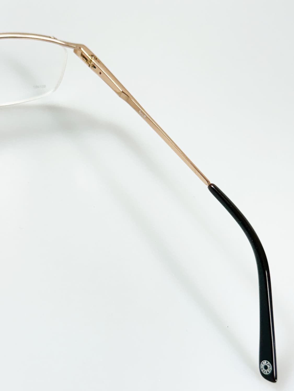 90s FUTIS 로즈골드 스퀘어 반무테 빈티지 안경 상품이미지6