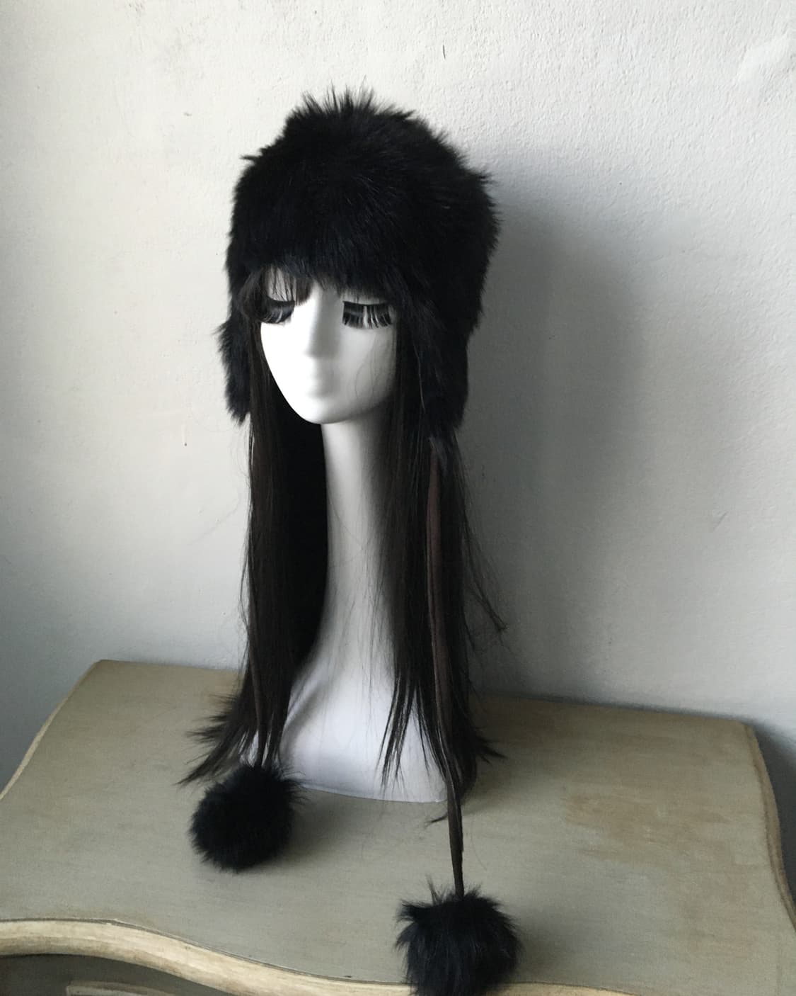 fur pom pom hat 상품이미지2