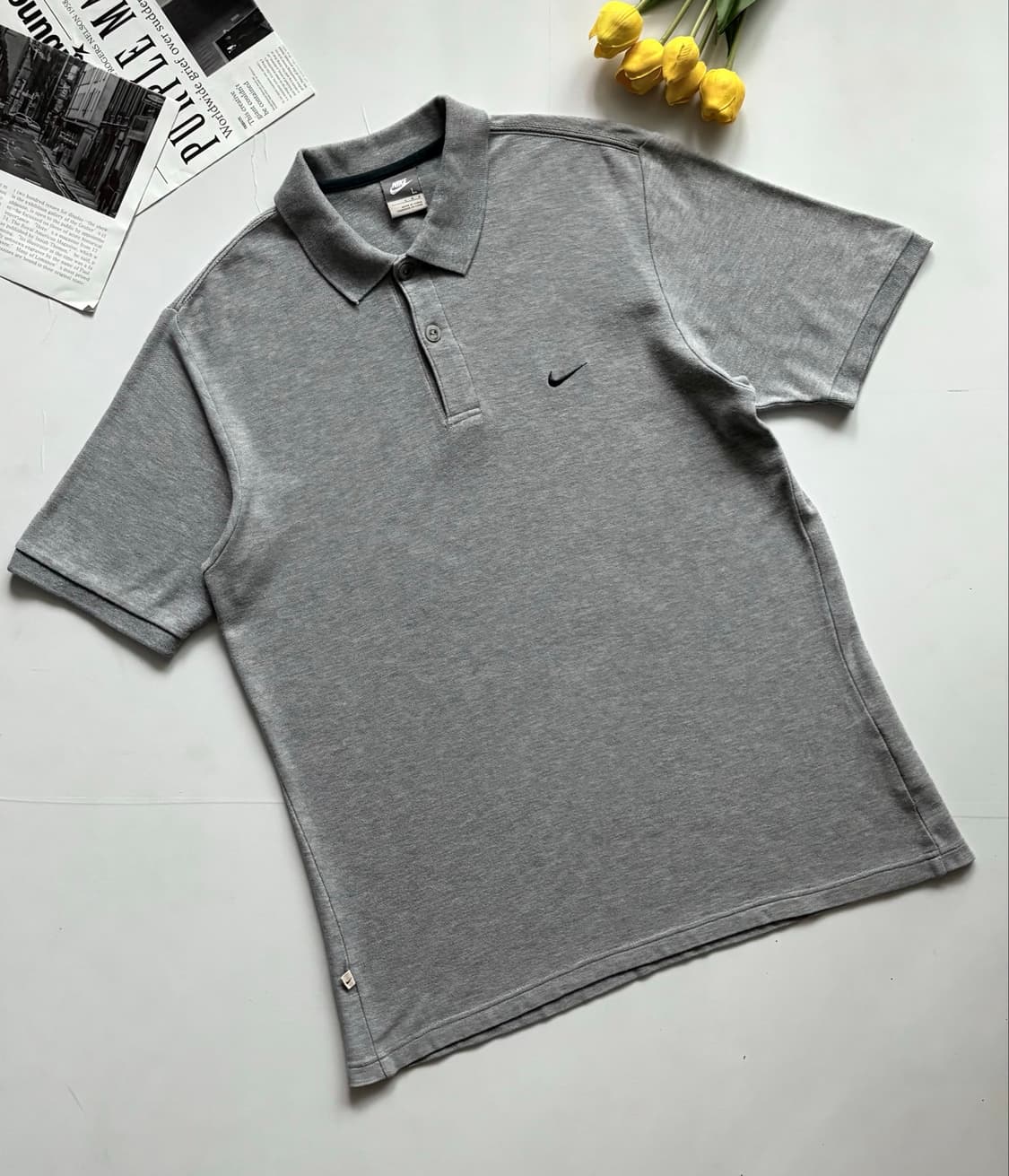 Nike 나이키 빈티지 스우시 그레이 카라티  상품이미지1