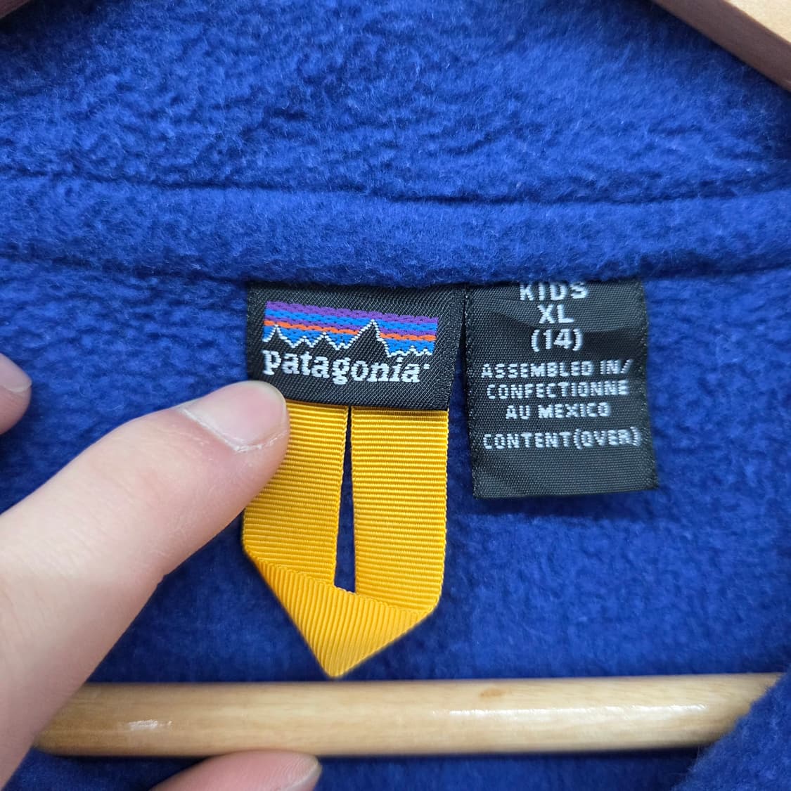 파타고니아 블루 플리스 풀오버 여성 XS 상품이미지4