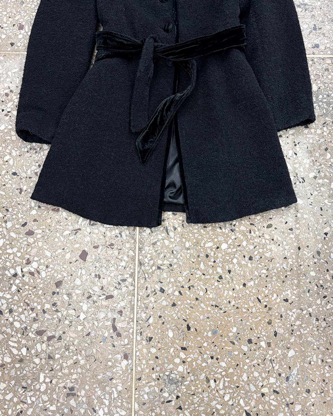 빈티지 파이핑 디테일 부클 코트 상품이미지4