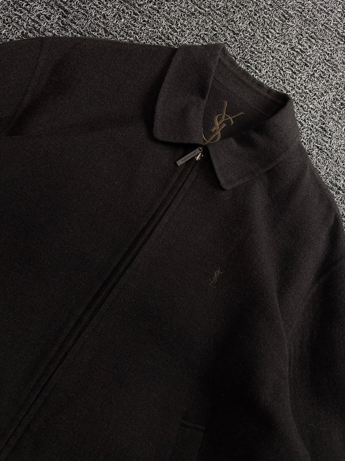 90s YSL 입생로랑 아카이브 블루종 울자켓 4980 상품이미지3