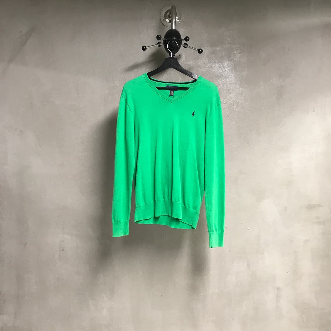 폴로 랄프로렌 브이넥 니트 그린 XL 상품이미지1