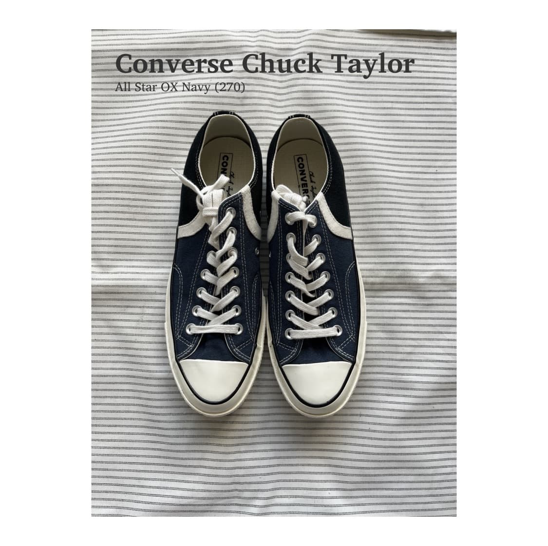 컨버스 척 테일러 All Star OX Navy (270) 상품이미지1