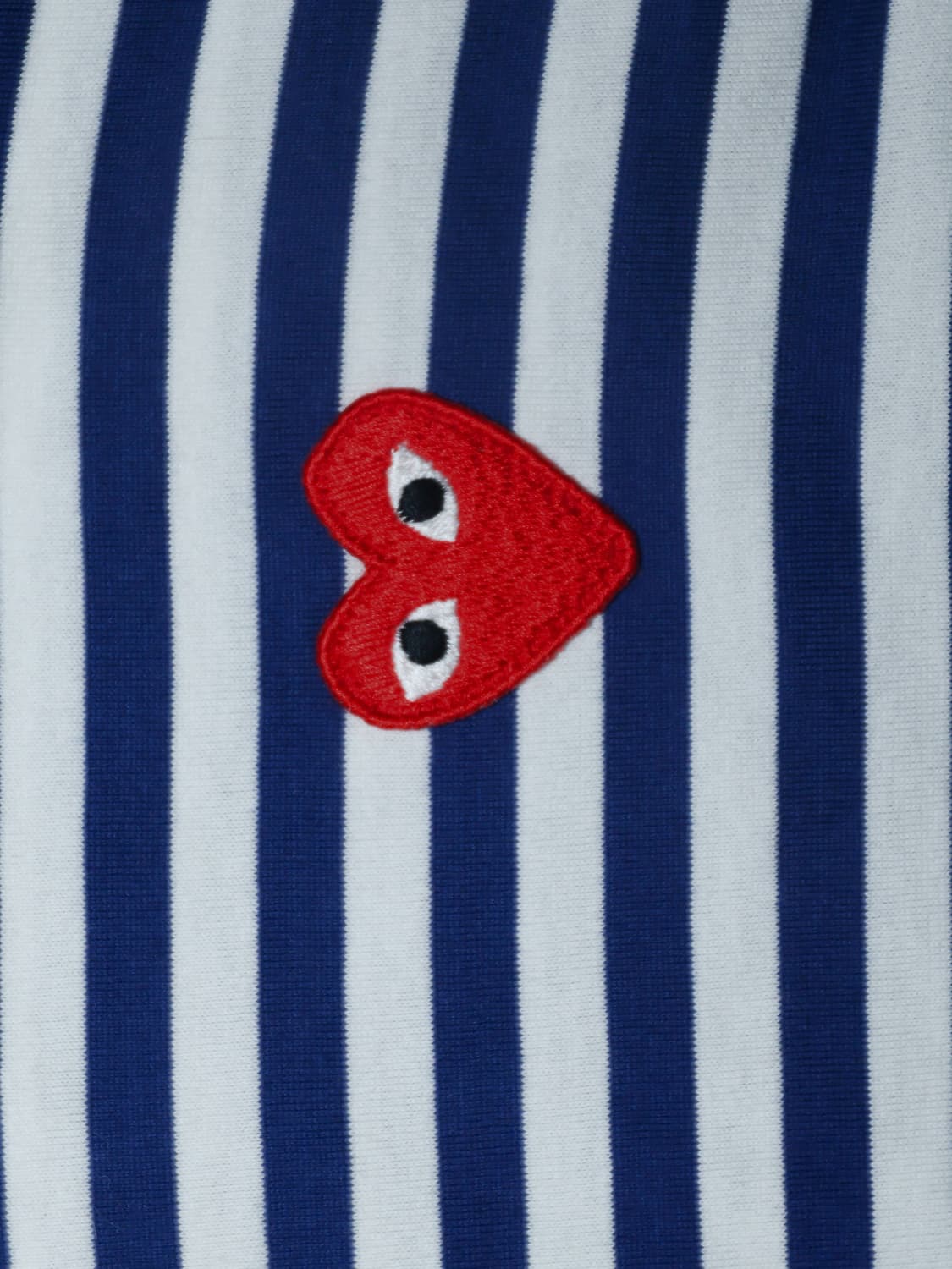 꼼데가르송 스트라이프 긴팔티 네이비 하트 슬리브 M 상품이미지2