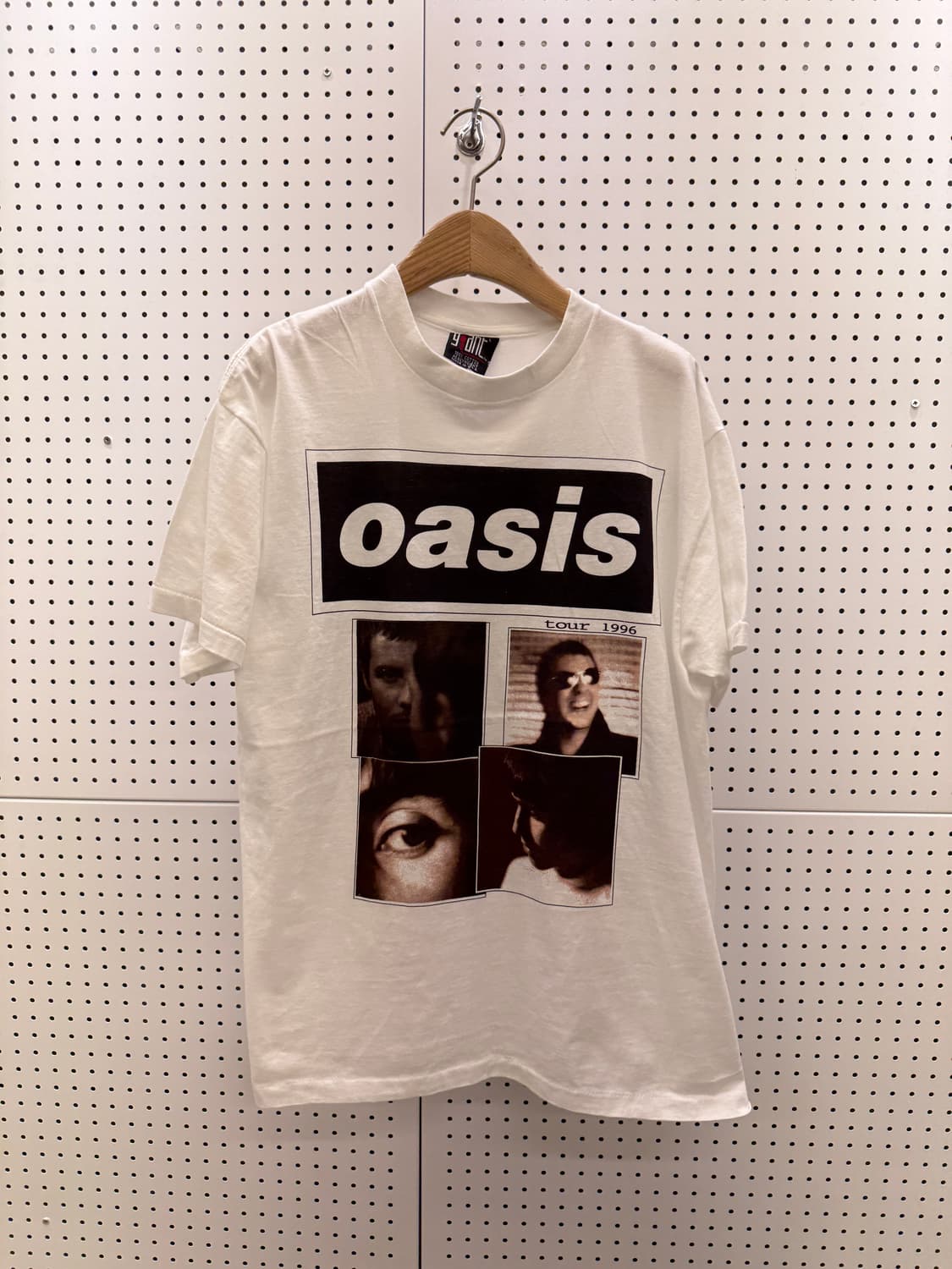 오아시스 1996년 투어 기념 빈티지 반팔 티셔츠 U1226 상품이미지2