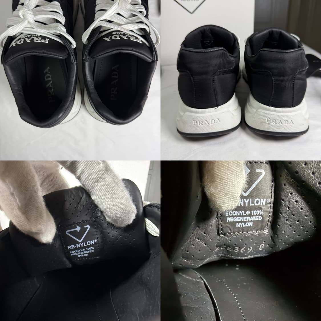 프라다 프랙스 01 리나일론 레더 스니커즈 상품이미지5