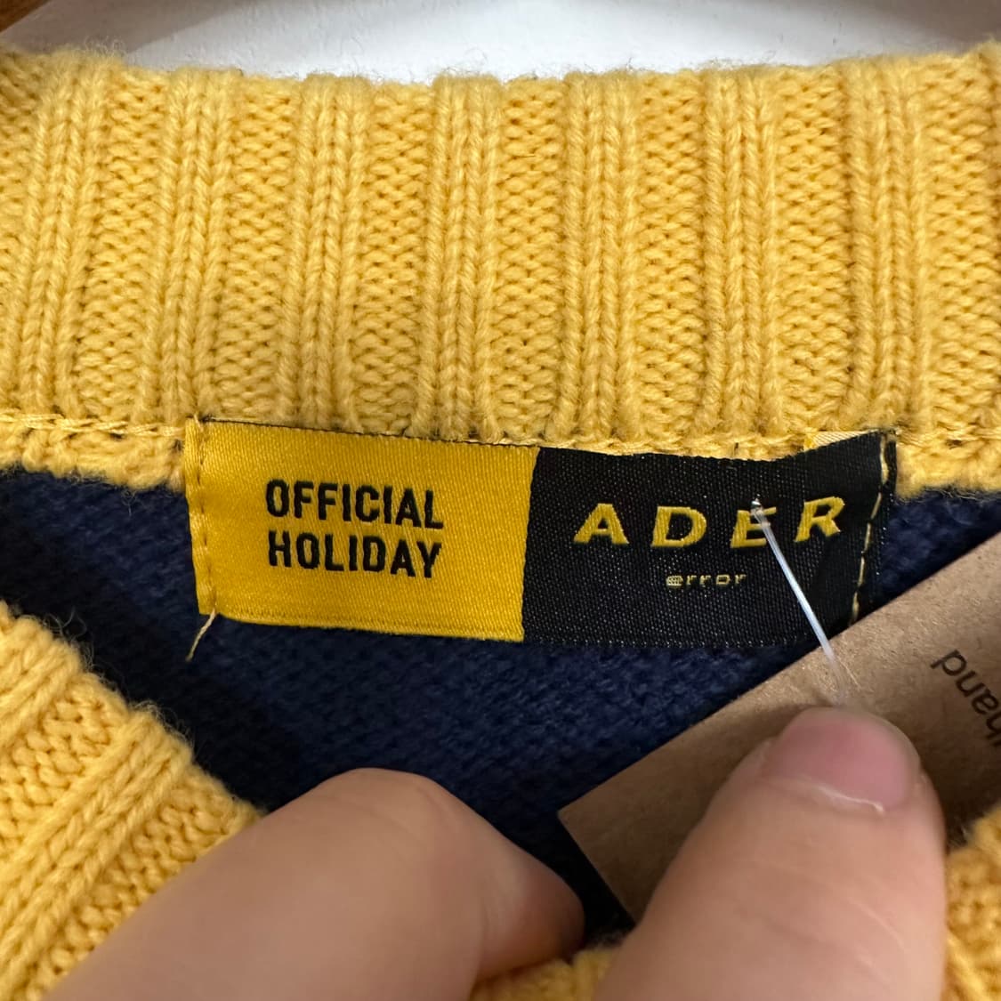 아더에러 컬러블록 니트 상품이미지3