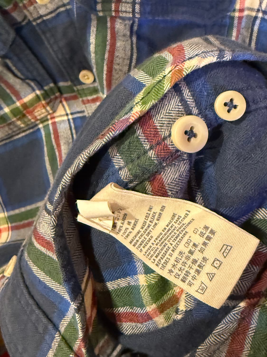 아베크롬비 블루 체크셔츠 상품이미지3