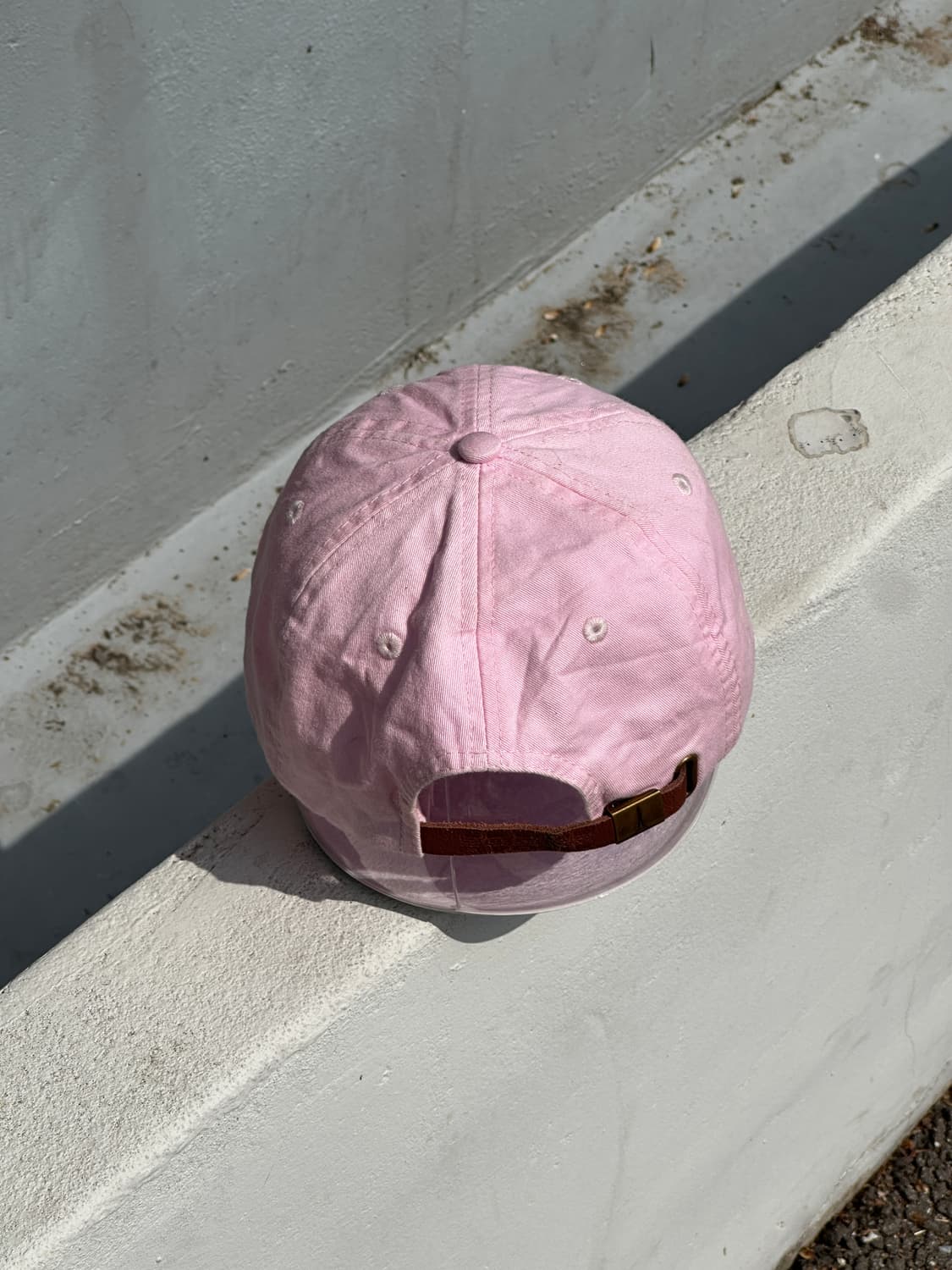 [F] ADAMS sigma kappa 로고 빈티지 핑크 볼캡 모자 상품이미지4