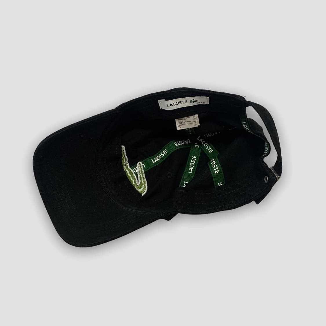 라코스테 블랙 볼캡 모자 상품이미지2