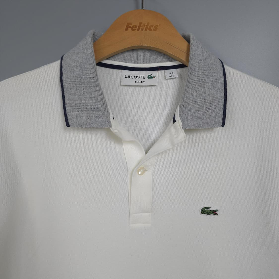 남성용 라코스테 Lacoste 슬림핏 배색 카라 반팔티 95 상품이미지2