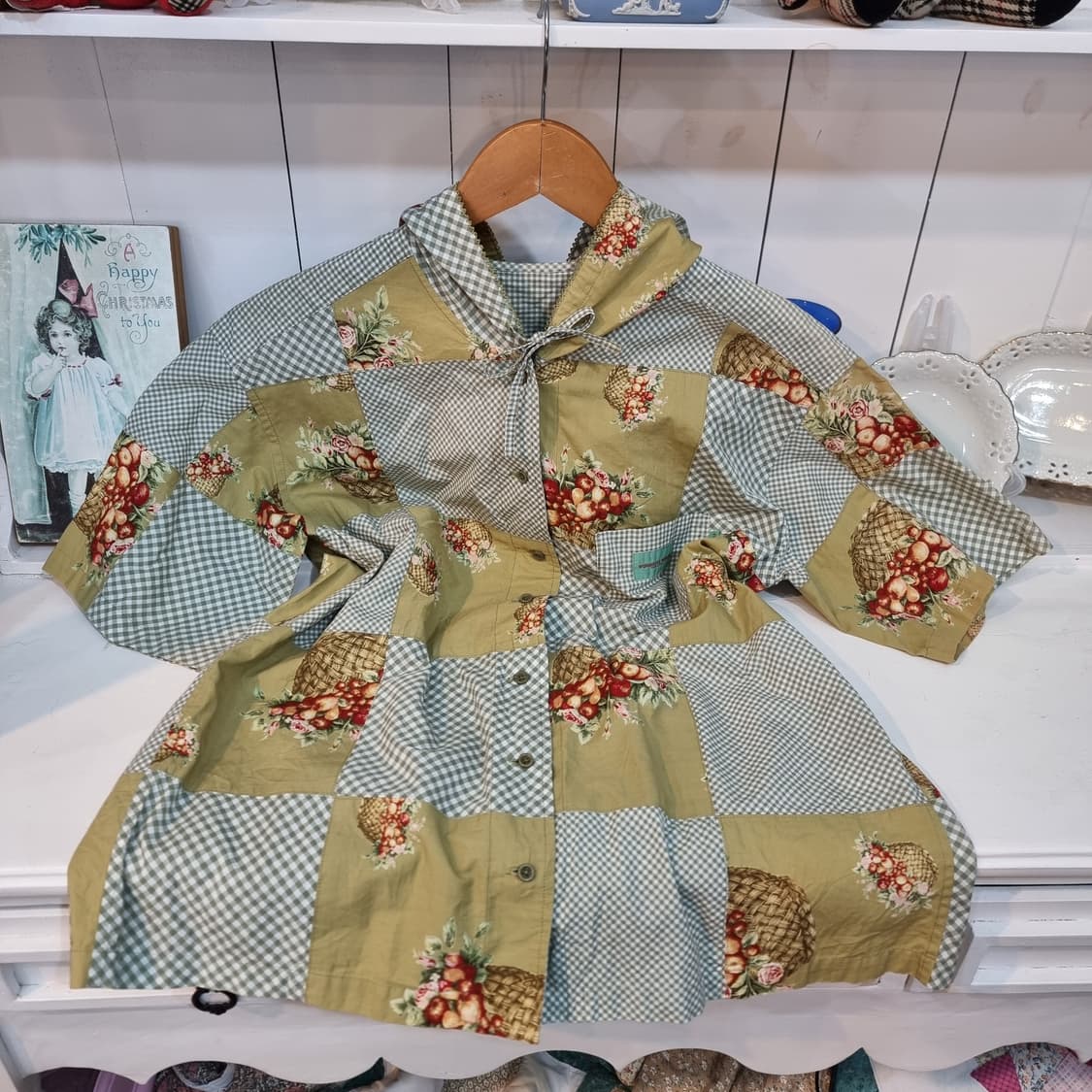 원더풀 월드 패치워크 후드 반팔 셔츠 상품이미지4