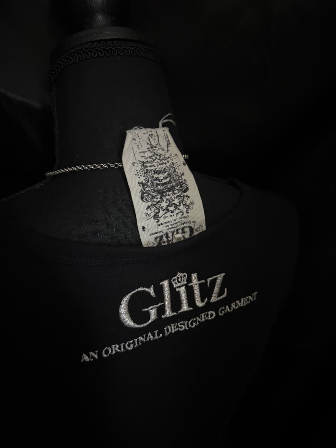 GLITZ 글리츠 블랙 롱 슬리브 펑크  상품이미지3